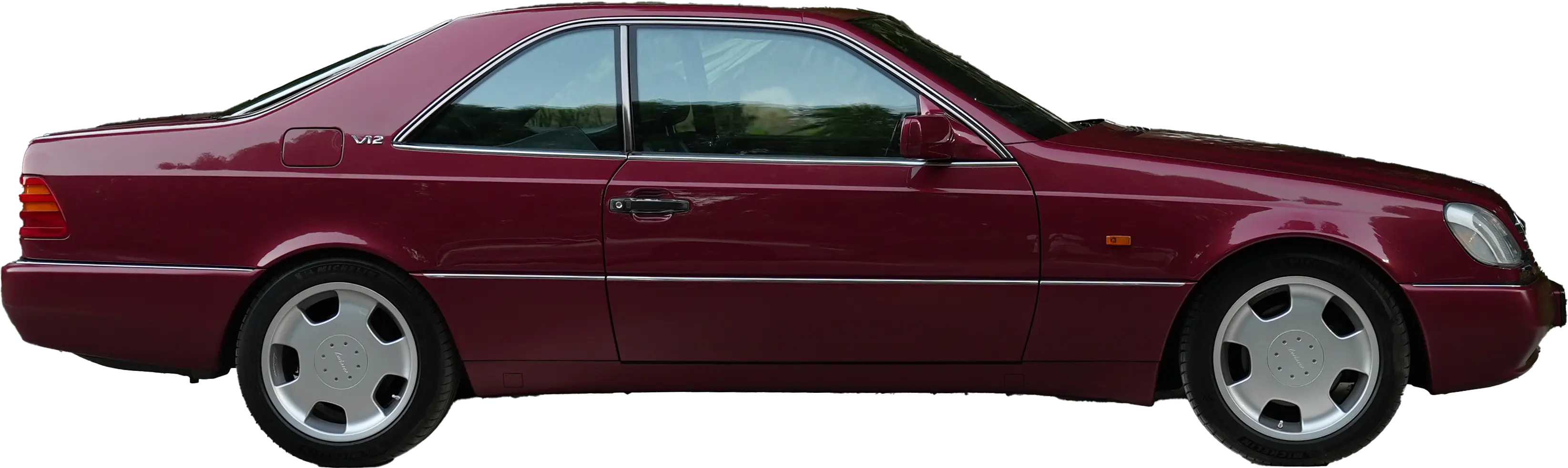 1994 Mercedes-Benz CL600 Almandine Red Metallic — Japanese Import